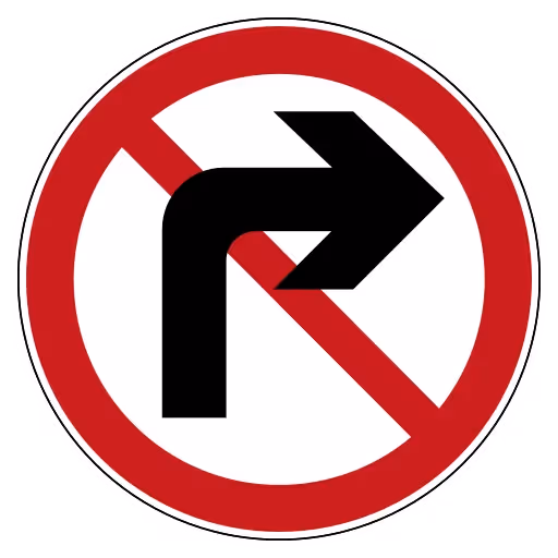 中國的禁止右轉